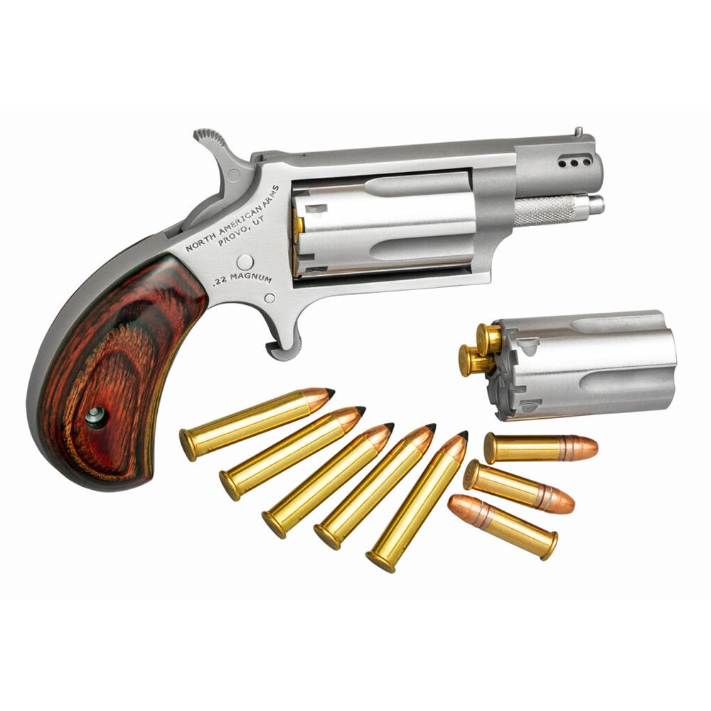 North American Arms NAA Ported Handgun .22 Mag/.22 LR 5rd Capacity 1.128" Barrel