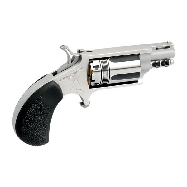 NAA .22 Mag Wasp Handgun WMR 5rd Capacity 1.125" Barrel Silver with Black -img-1