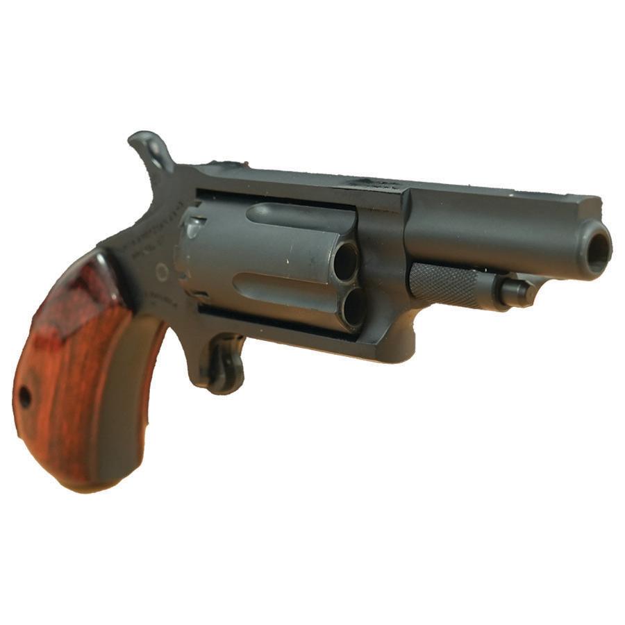 .22 MAG Stealth Grey Cerakote Checkered Rose Grips
