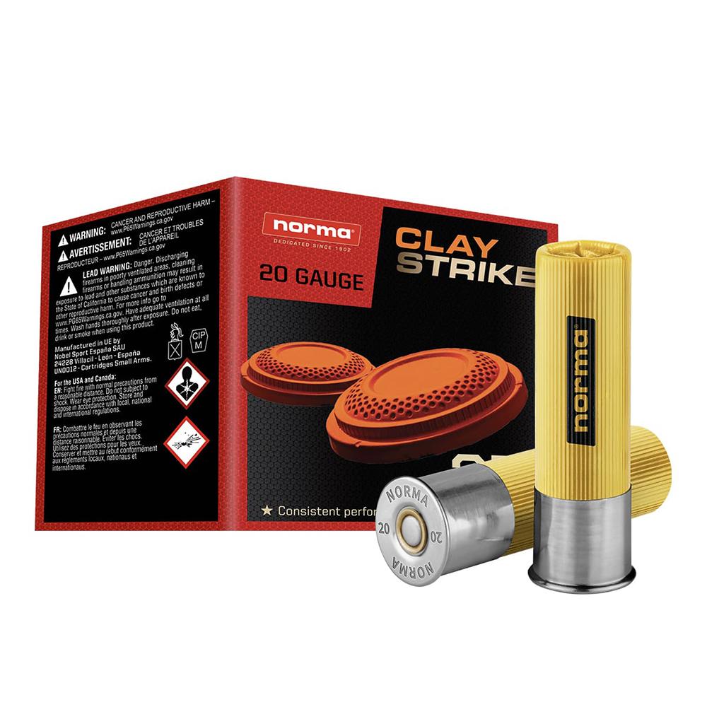 Norma 1196052880 Claystrike 20GA 2.75" #8 1oz 1250fps 25 Rounds