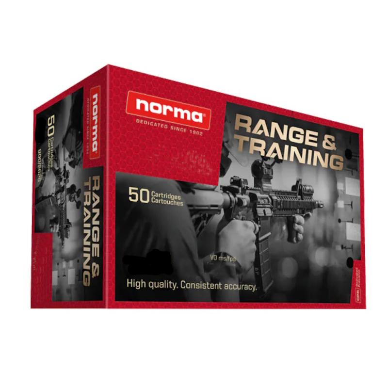 Norma Range & Training Rifle Ammunition .300 Blackout 147gr FMJ 20-ct
