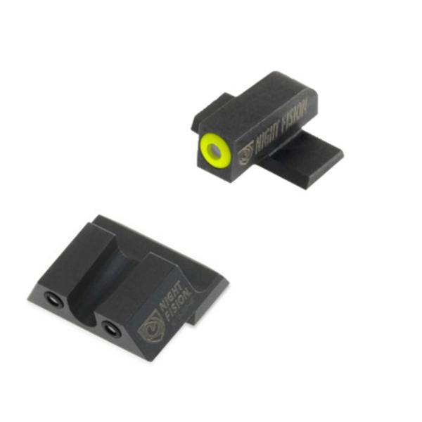 Night Fision SPR-226-007-YGZG Night Sights Set for Springfield XD