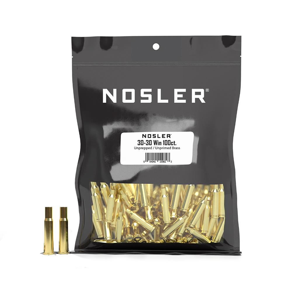 Nosler Unprimed Unprepped Brass 30-30 WIN 100 ct Bulk Raw Cases