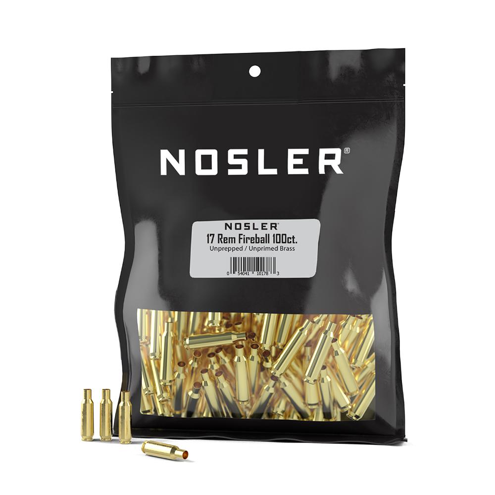 Nosler 10178 .17 Remington Fireball Unprimed Brass 100 Count