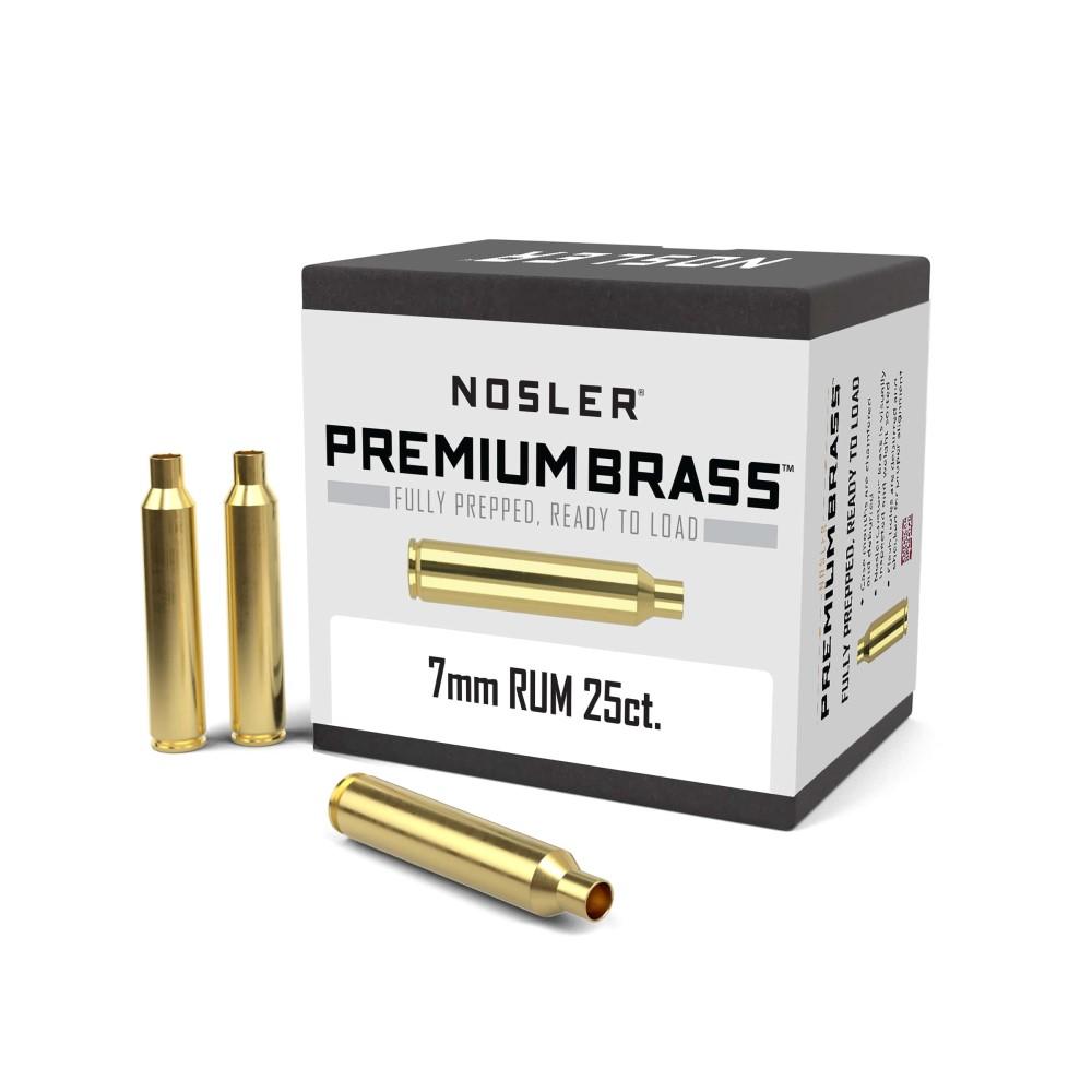Nosler 10188 Unprimed Brass Rifle Cartridge Cases 7mm RUM 25ct
