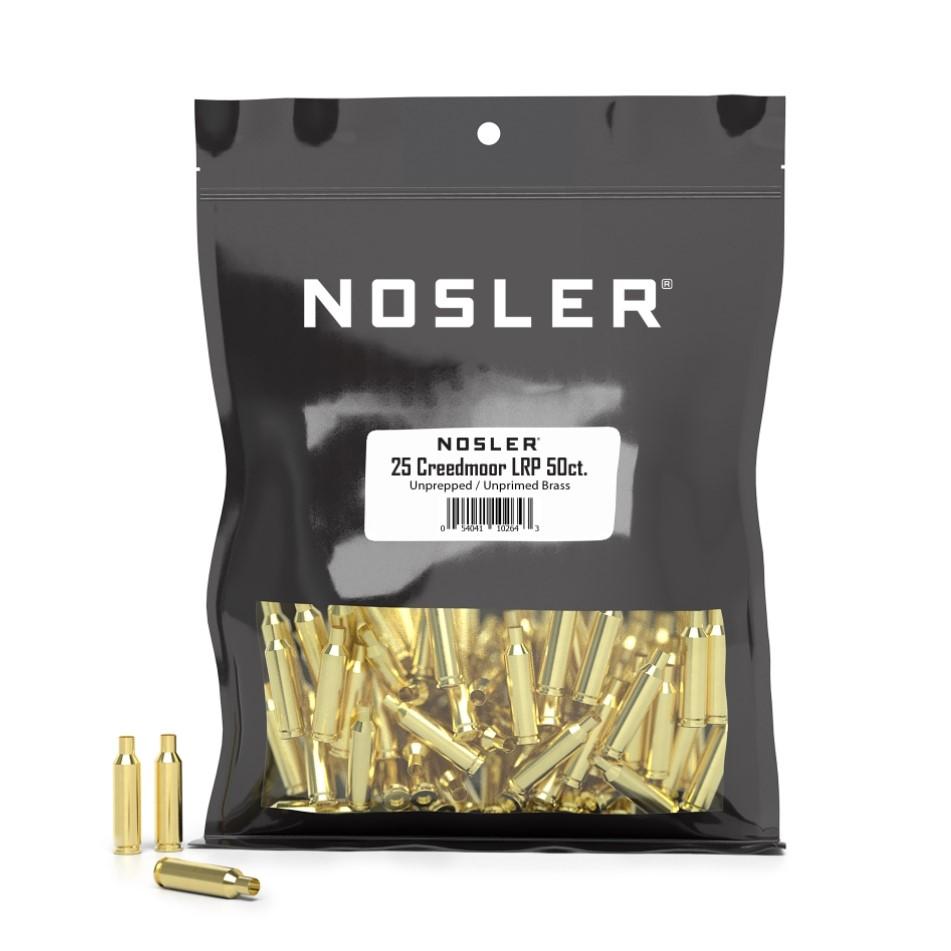 Nosler Unprimed Brass 25 Creedmoor LPP (50 Ct)