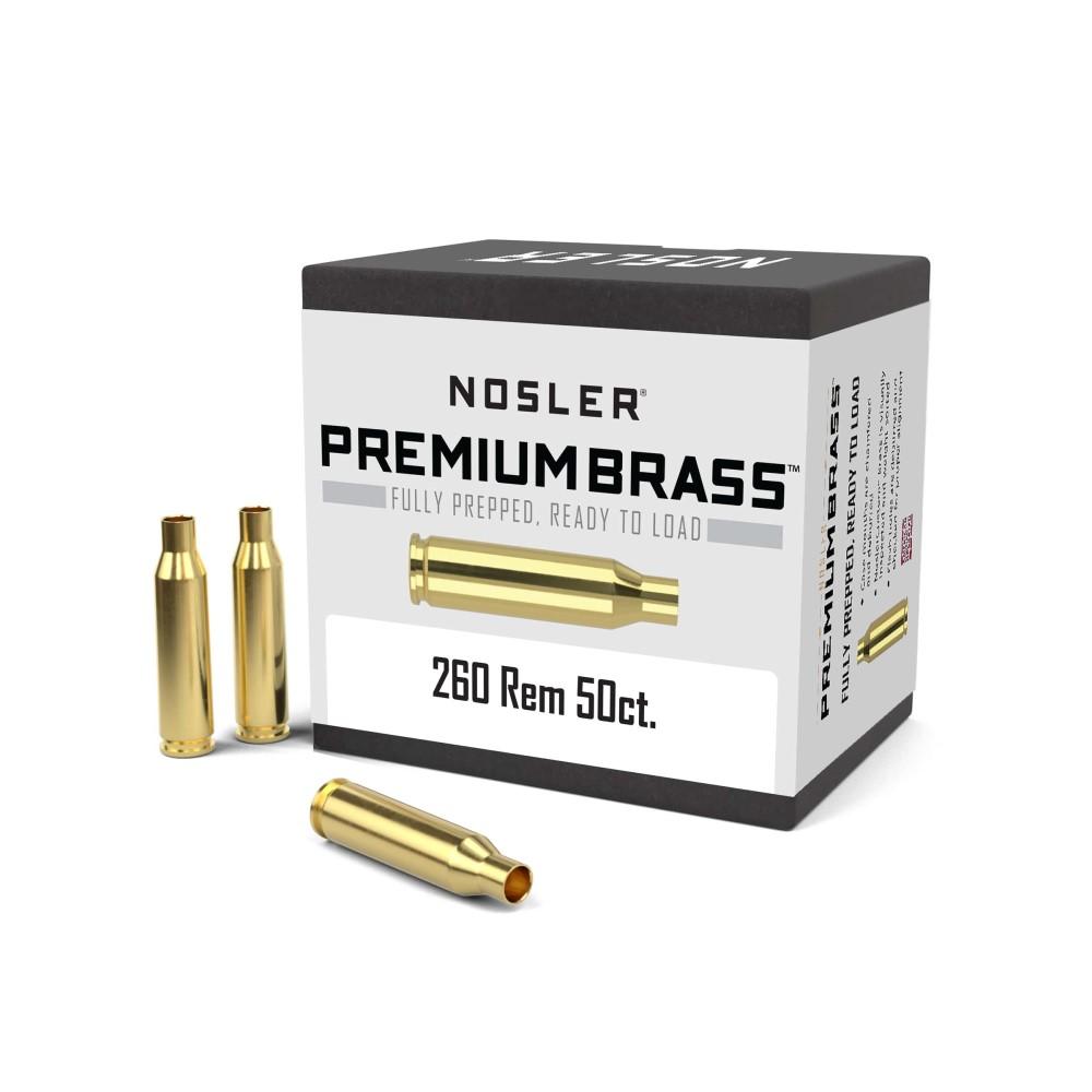 Nosler Custom Brass .260 Rem. 50 pk. - UPC: 054041113540