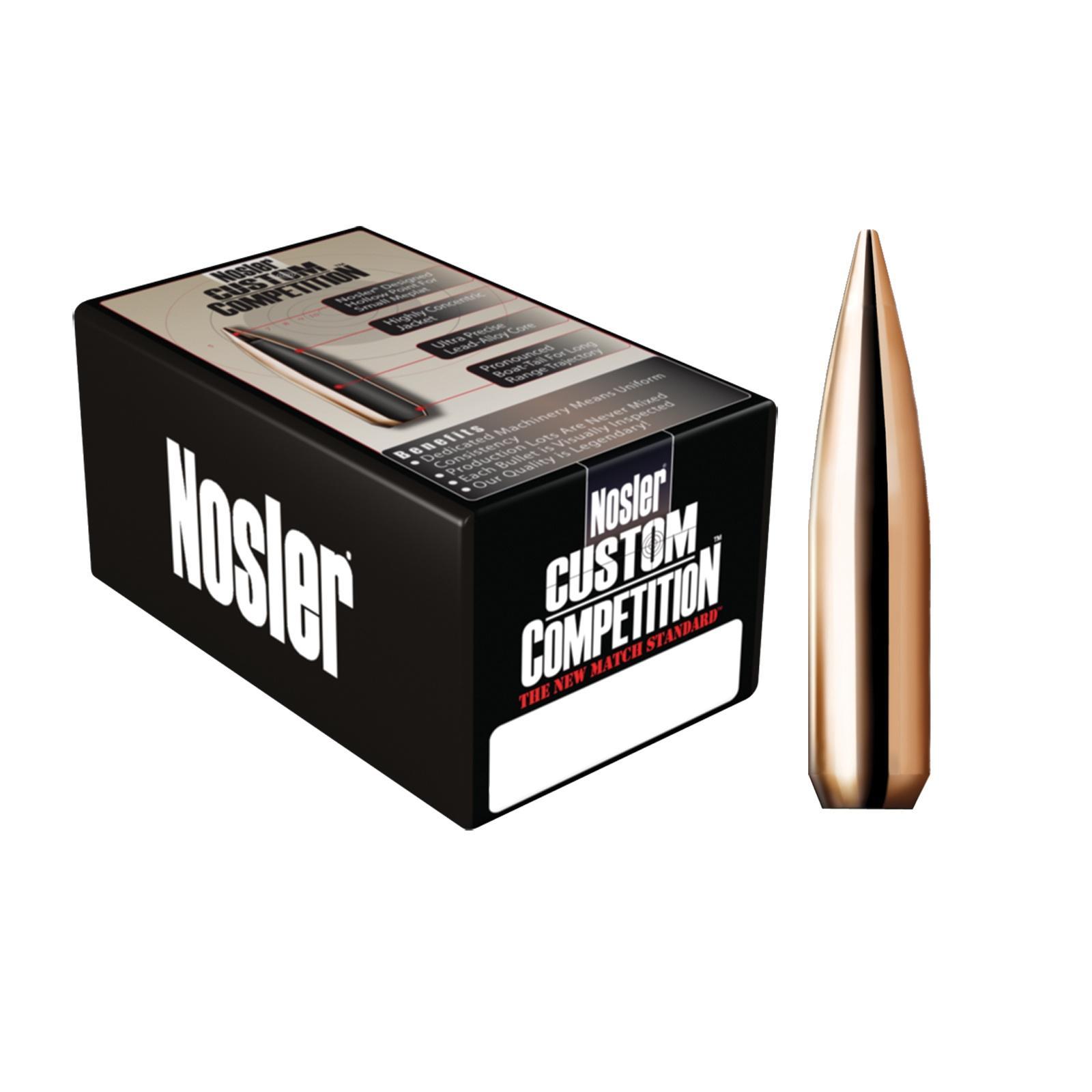 Nosler Custom Competition Bullets .22 cal .224 77 gr HPBT 1000/ct