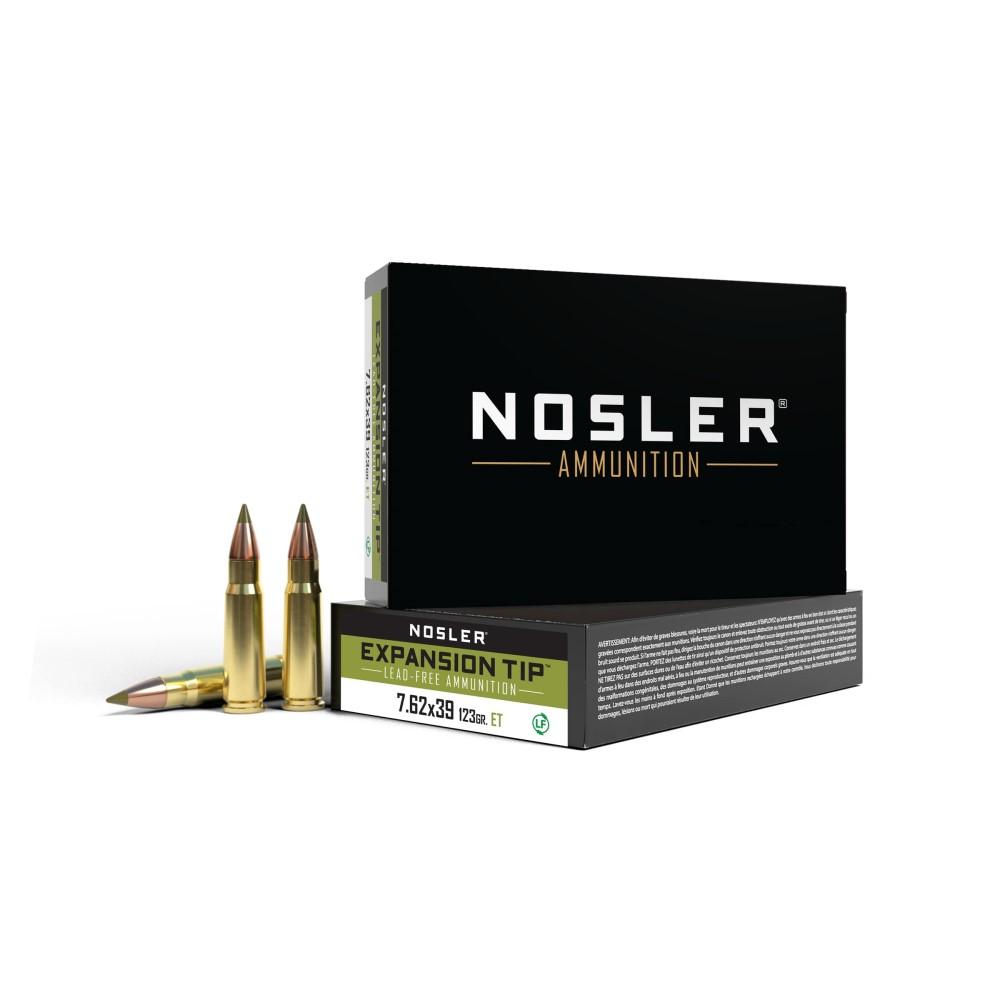 Nosler E-Tip Rifle Ammunition 7.62X39MM 123GR E-Tip 2350 FPS 20/Ct