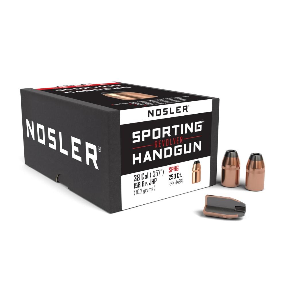 Nosler Sporting Handgun Revolver .38 Cal 158 Grain JHP 250 Count