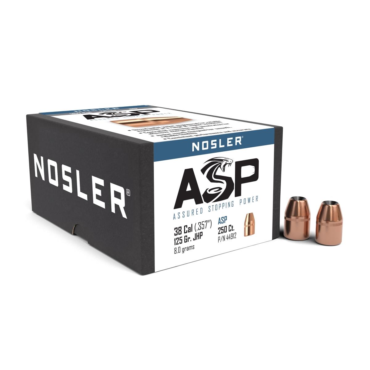 Nosler ASP-38 Pistol Bullets 125g JHP .357" 250ct
