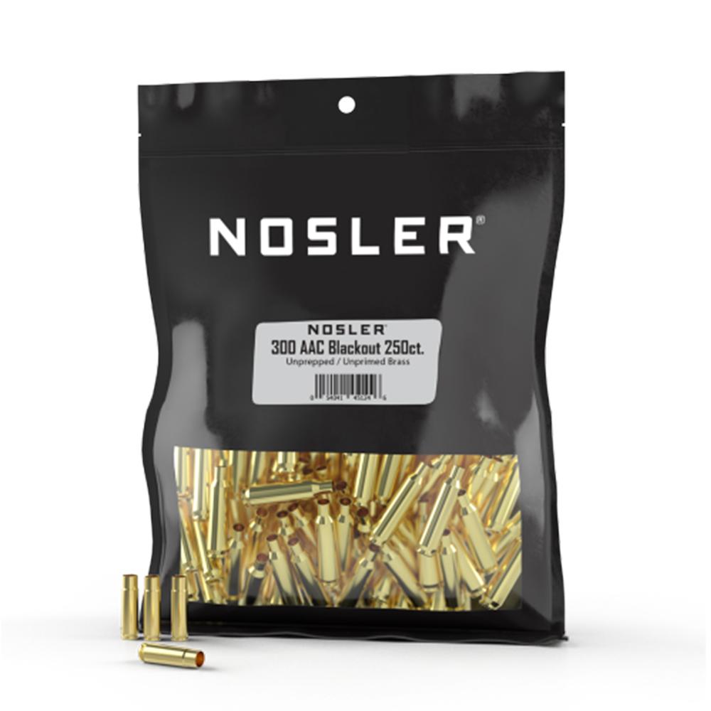 Nosler 300 AAC Blackout Unprimed Bulk Un-prepped Brass 250 Count