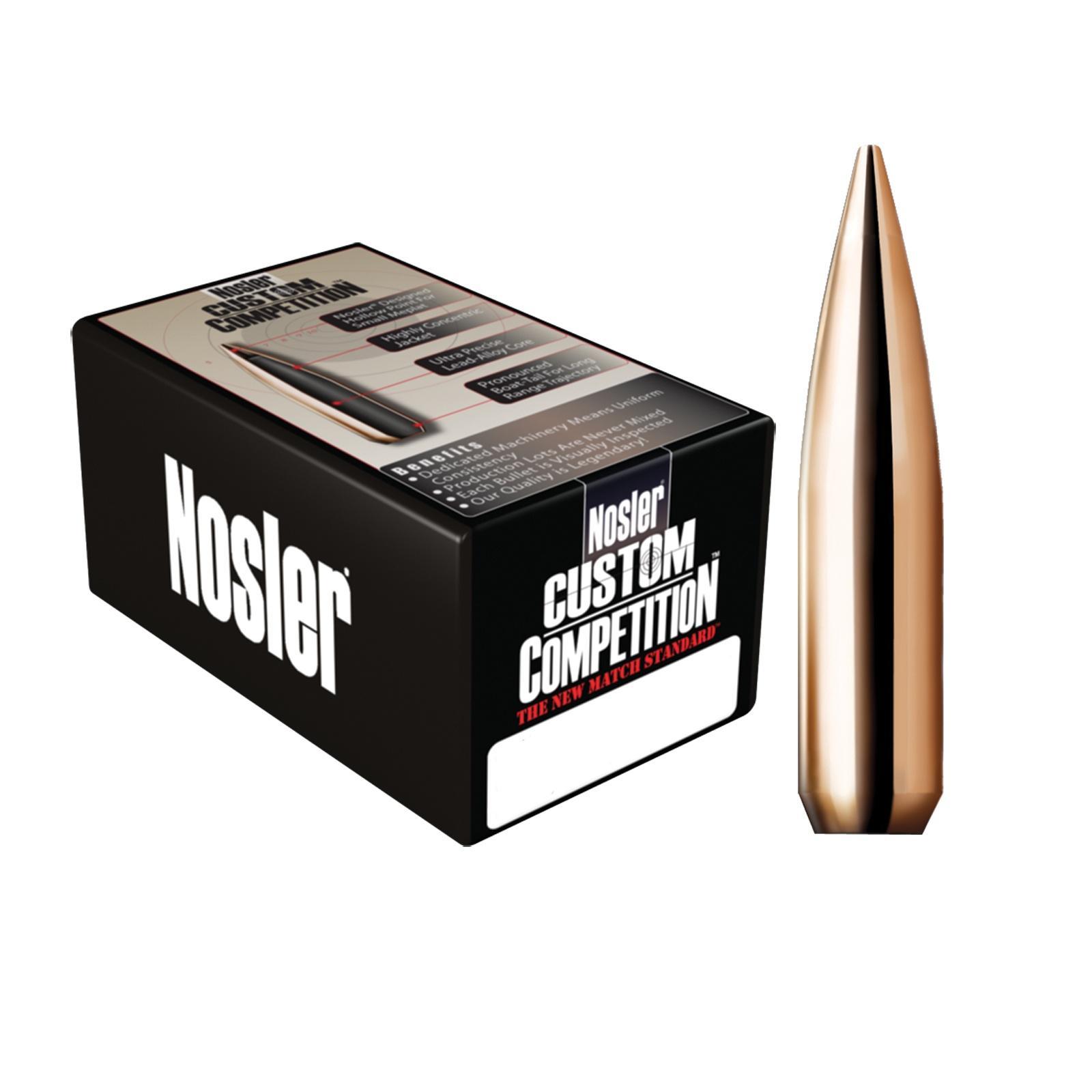 Nosler Custom Competition Bullets .22 cal .224 80 gr HPBT 1000/ct