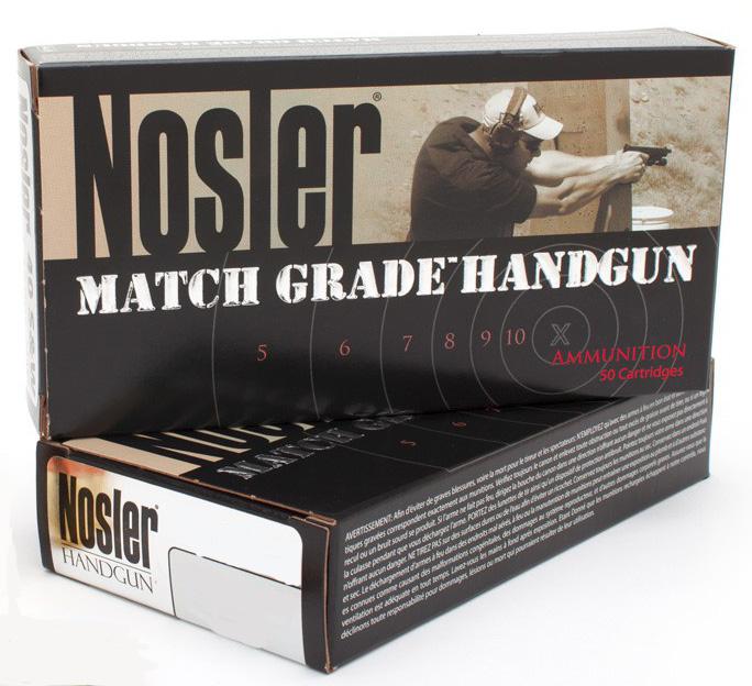 Nosler Match Grade Handgun Ammunition 10mm Auto 180 Grain JHP 50 Rounds ler Match Grade Handgun Ammunition 10mm Auto 180 Grain JHP 50 Rounds Ammo
