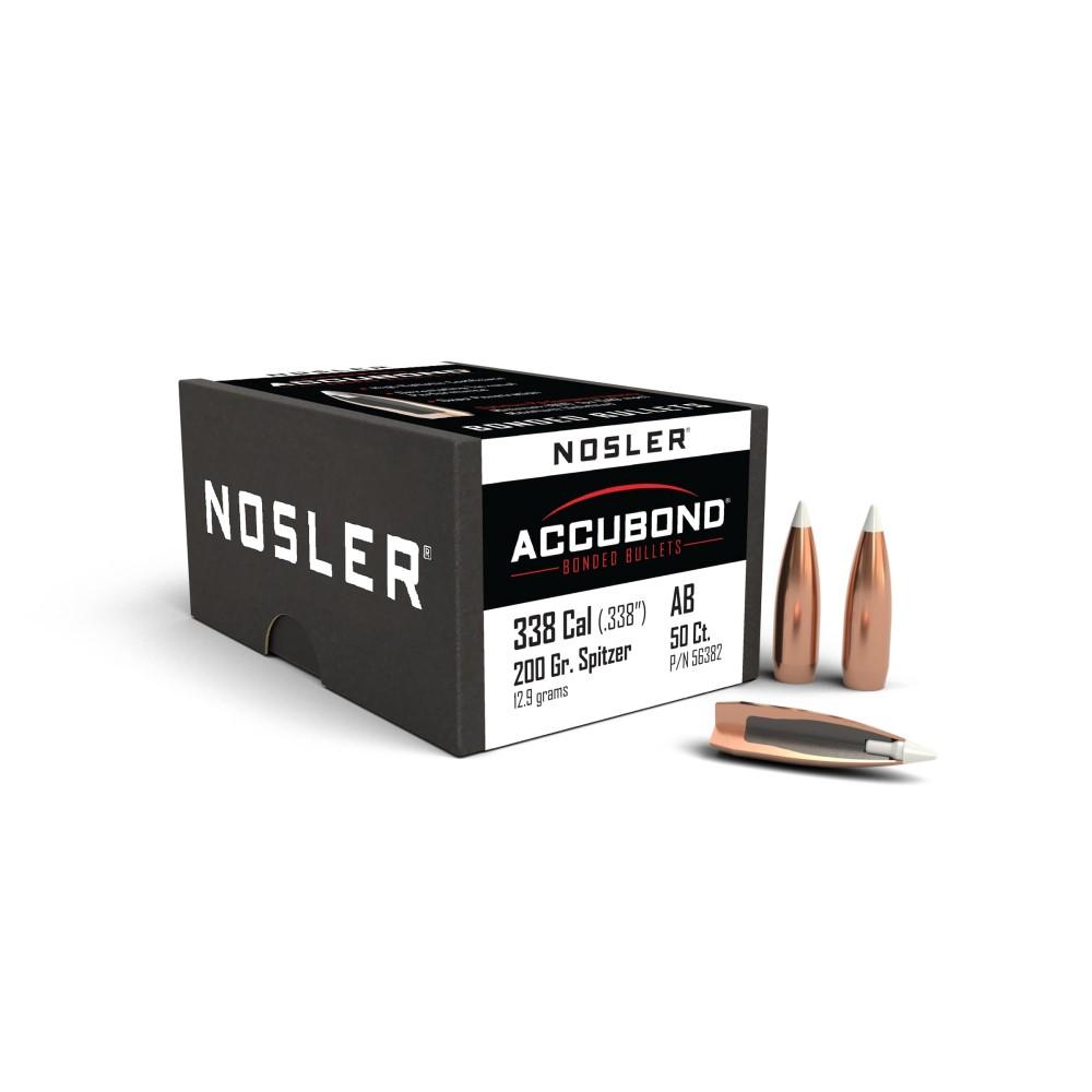 Nosler AccuBond Bullets .338 cal .338 200 gr SBT-ACB 50/ct