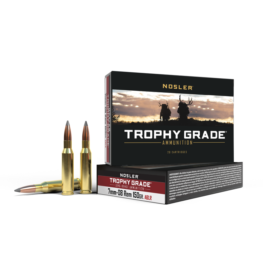 Nosler Trophy Grade 7mm-08 Rem 150 gr ABLR 2750 fps 20 Rounds