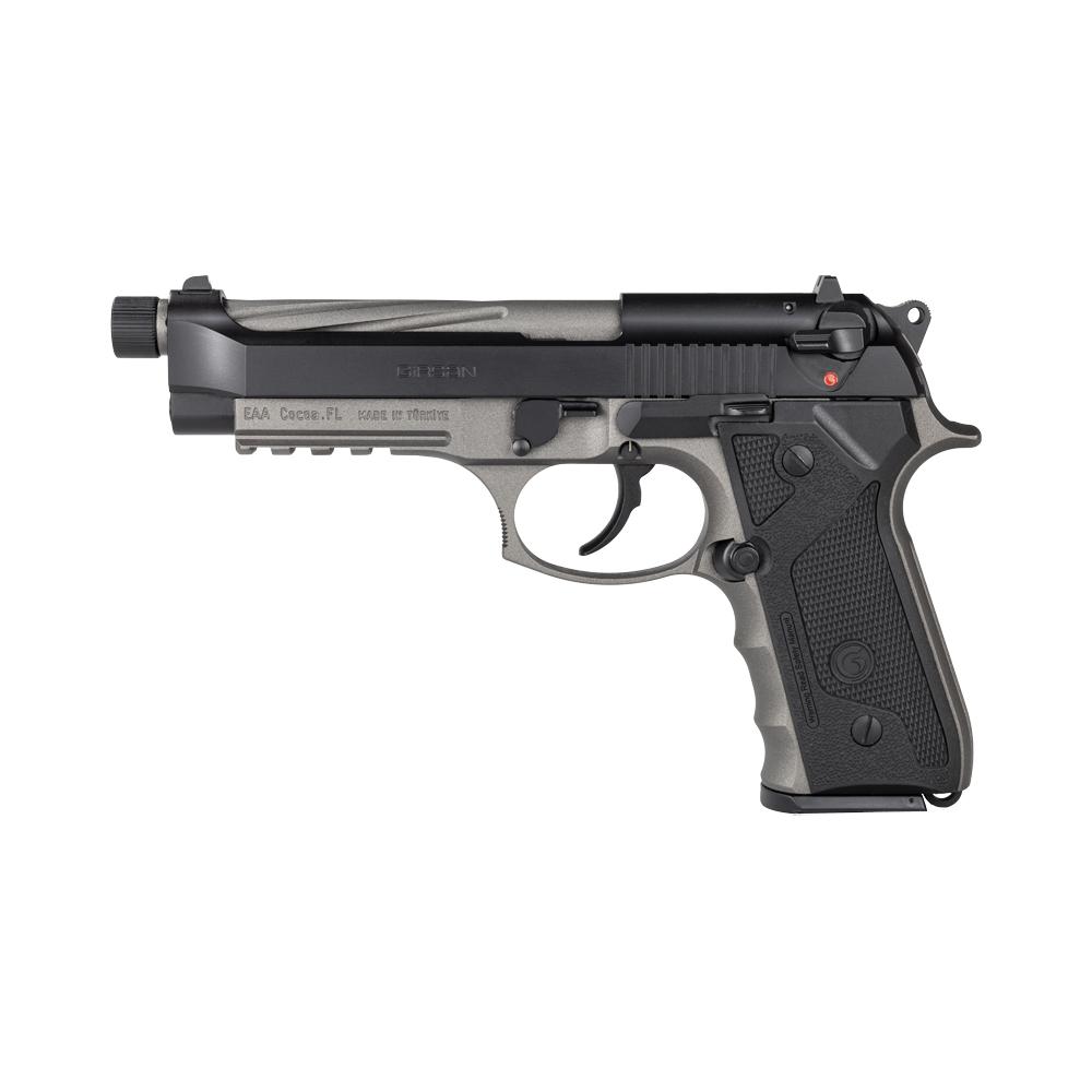 EAA - European American Armory Girsan Regard MC X Handgun 9mm Luger 18rd Magazine 4.9" Barrel Two Tone Tungsten/Black