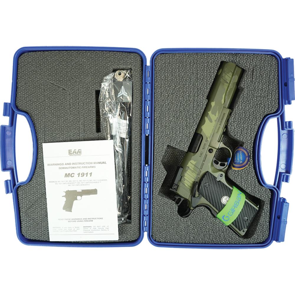EAA - European American Armory Girsan MC1911S Hunter Handgun 10mm Auto 9rd Magazine 6" Barrel OD Green with Beavertail