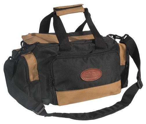 The Outdoor Connection Deluxe Range Bag, 600D Polyester, Black/Tan - Outdoor Edge for sale at TheGunDock
