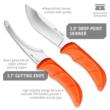 Outdoor Edge Jaeger-Pair  Skinner & Gutting Knife Combo  W/ Sheath