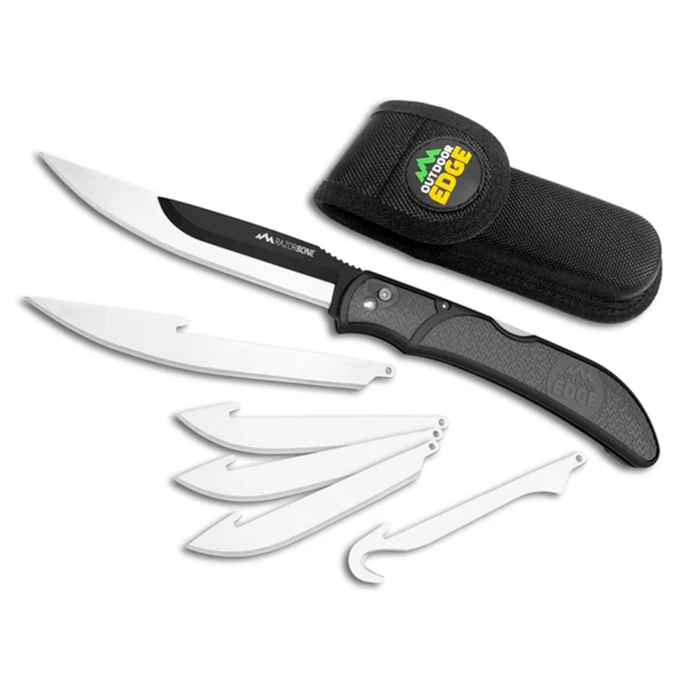Outdoor Edge Razorbone 5.0'' Folding Knife 6 Blades
