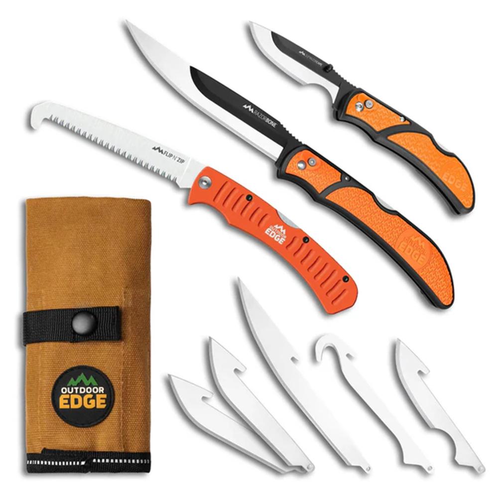 Outdoor Edge Razorguide Pak 2 Knife & Saw Combo 2-3.5'' Stnlss Drop Point