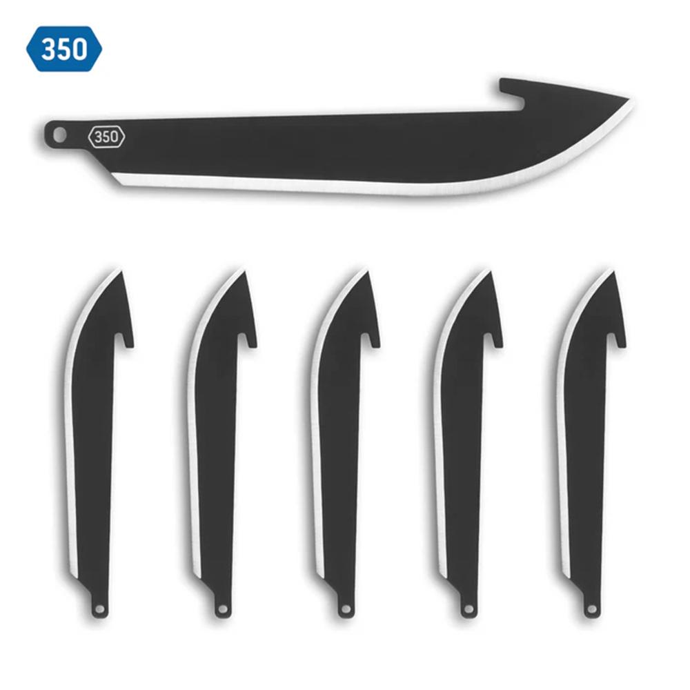 Outdoor Edge 3.5? Drop-Point Blade Pack Black 6 Blades