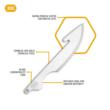 Outdoor Edge 3.0'' Caping Blade Pack  Stainless 6 Blades