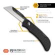Outdoor Edge 2.5'' Razor-Work Knife Black  2 Stainless Utility Blades