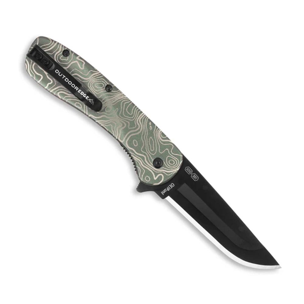 Outdoor Edge Razor VX1 Folding Knife - 3" Green Blade view 2