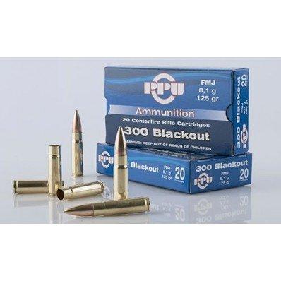 TRZ Trading PPU Standard Rifle Ammunition .300 AAC Blackout 125 gr HPBT 1340 fps 20/ct .300 Blackout