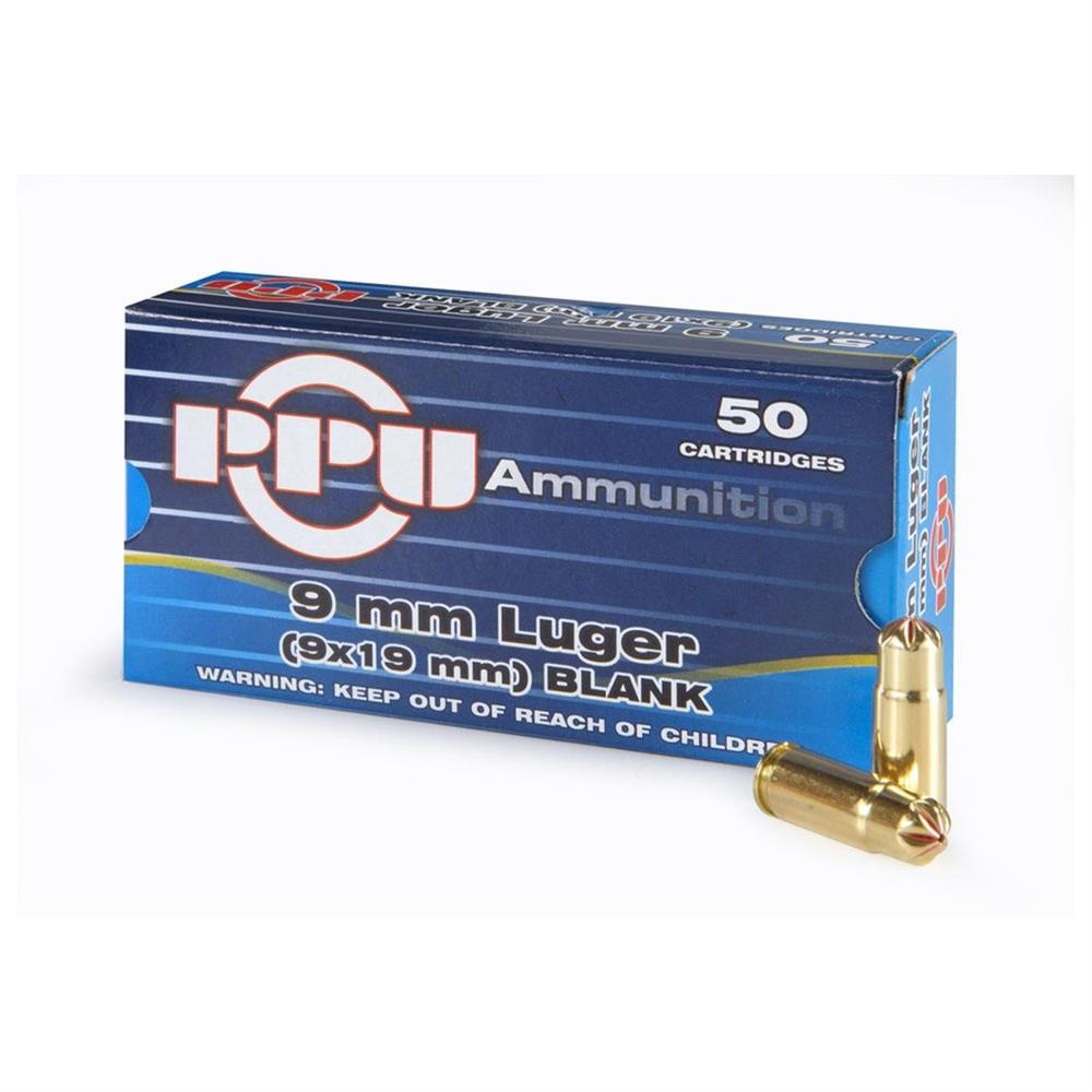 TRZ Trading PPU Blanks 9mm Luger 50/ct Handgun Ammunition