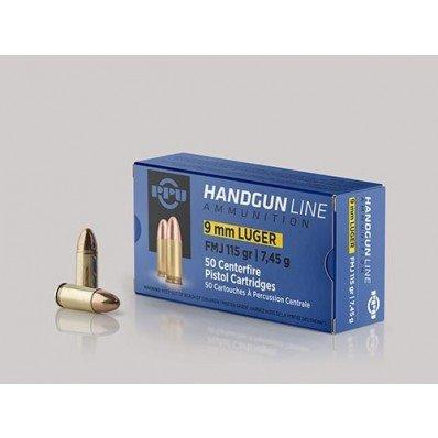 TRZ Trading 9mm Luger 115gr FMJ Brass – 50rd
