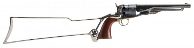 Cimarron DA60/851/61SS Revolver Shoulder Stock Steel 1860/1851/1861