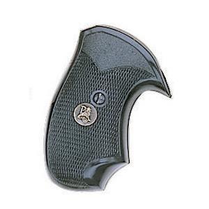 Pachmayr Compac Grips Colt D-Frame Short Square Butt Black Rubber Non-Slip
