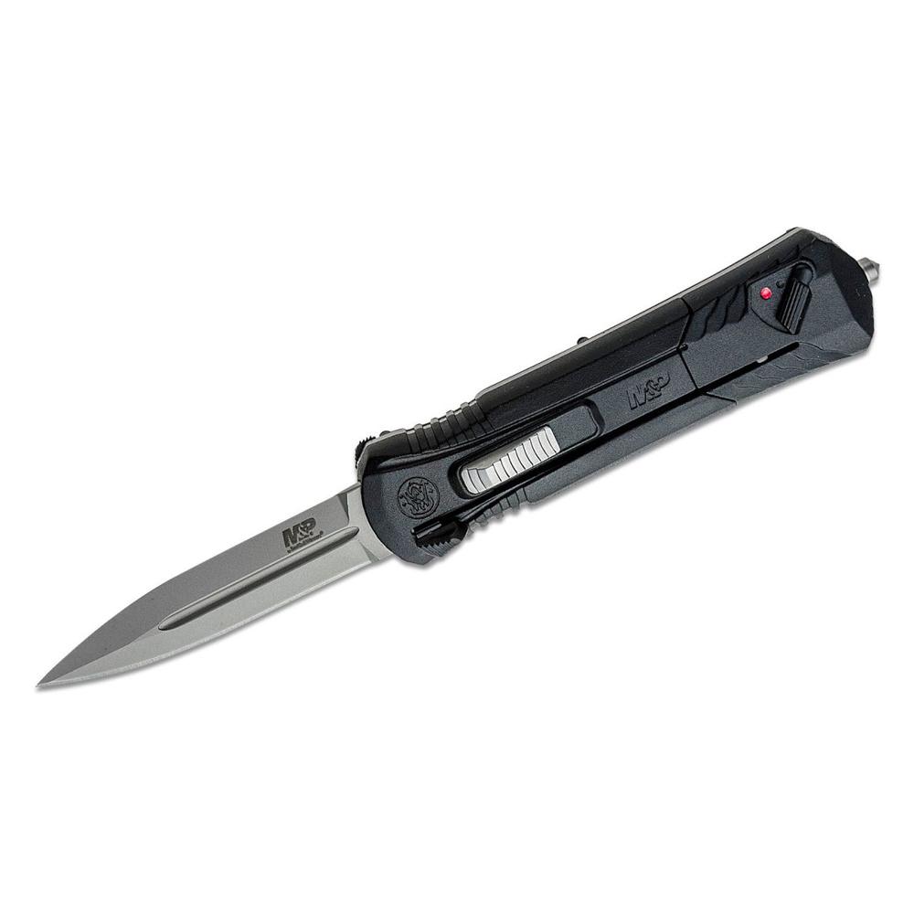 Battenfeld Knives Smith & Wesson MPOTF10 OTF Assisted Knife 3 1/2" Spear Point Blade Black