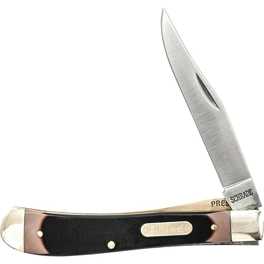 Battenfeld Knives Old Timer Gunstock Trapper Folding Knife 3 7/8" Single Blade Pocket Knife