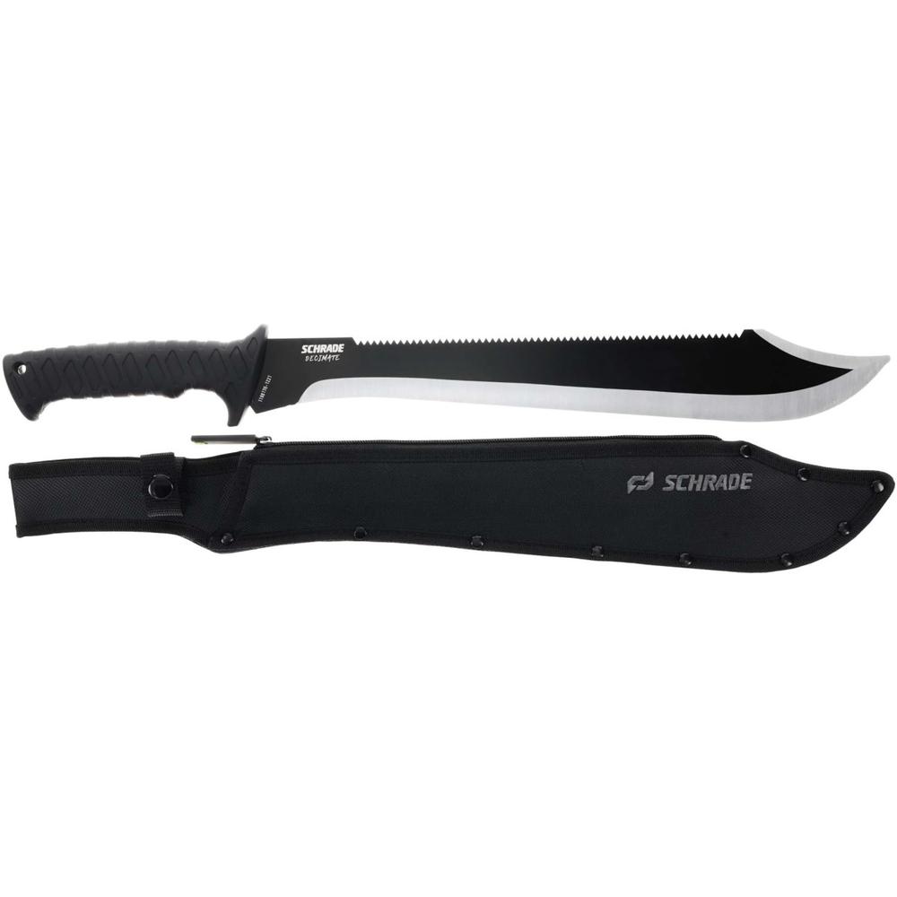 Battenfeld Knives Schrade Decimate Sawback Machete 14" Blade Black Knive