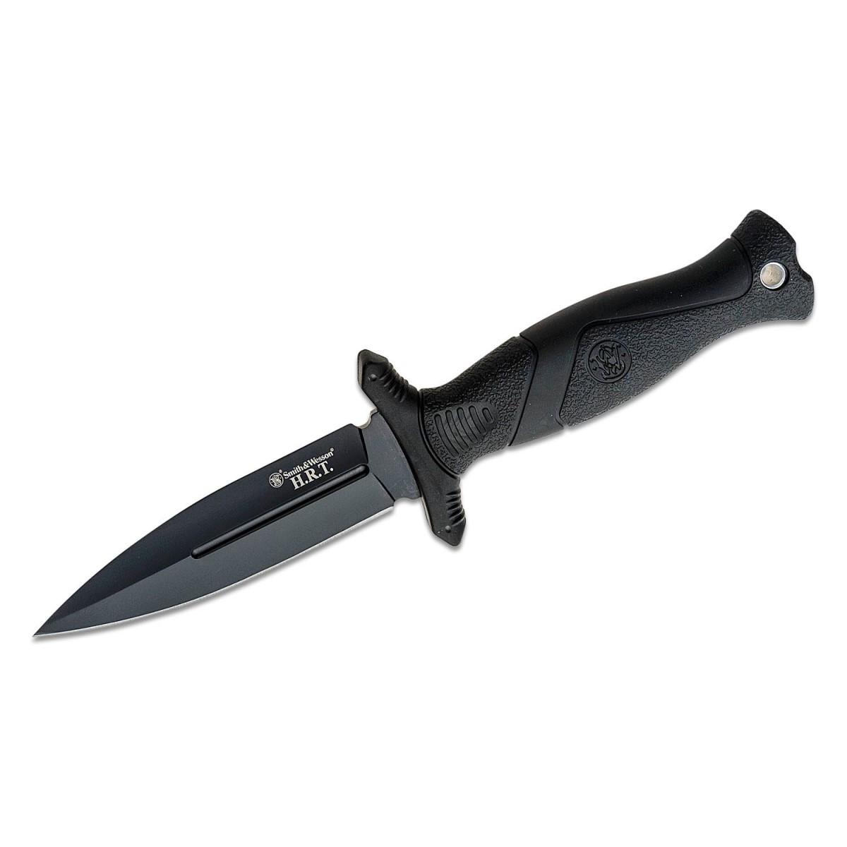 Smith & Wesson HRT Fixed Blade Boot Knife 4" Black-img-1