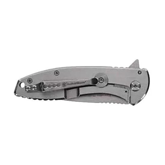 Smith & Wesson KT Executive Platinum Folding Knife 3" Drop Point Blade Silver