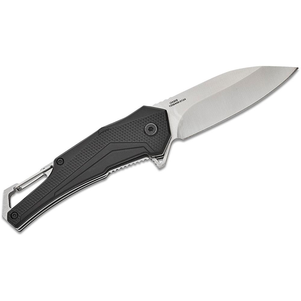 Smith & Wesson 1206288 Oasis Carabiner Folding Knife 3" Drop Point Blade