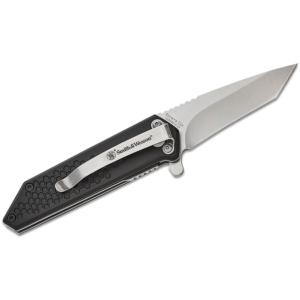 Smith & Wesson Extreme Ops Spring Assist Folding Knife 2-1/2" Tanto Blade Black Box