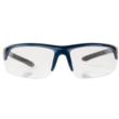 Corporal Half Frame Shooting Glasses Blue/ Clear Lens