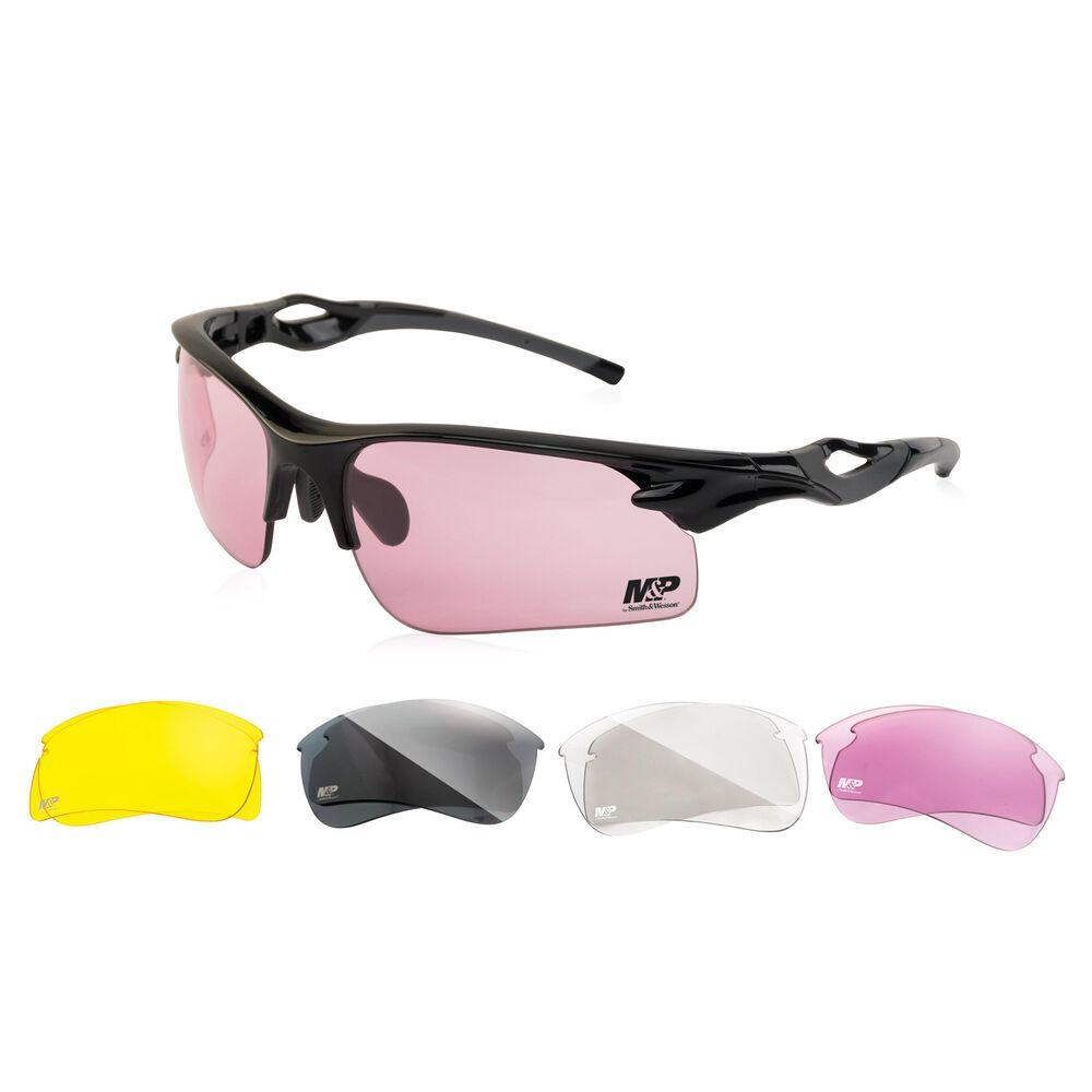 AOB Smith & Wesson M&P Harrier Shooting Glasses Half Frame with Interchangeable Lens