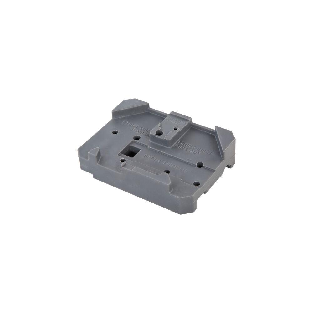 Wheeler Delta Series AR Armorer's Bench Block: Durable Urethane, Ideal for AR-15 Assembly, Grey