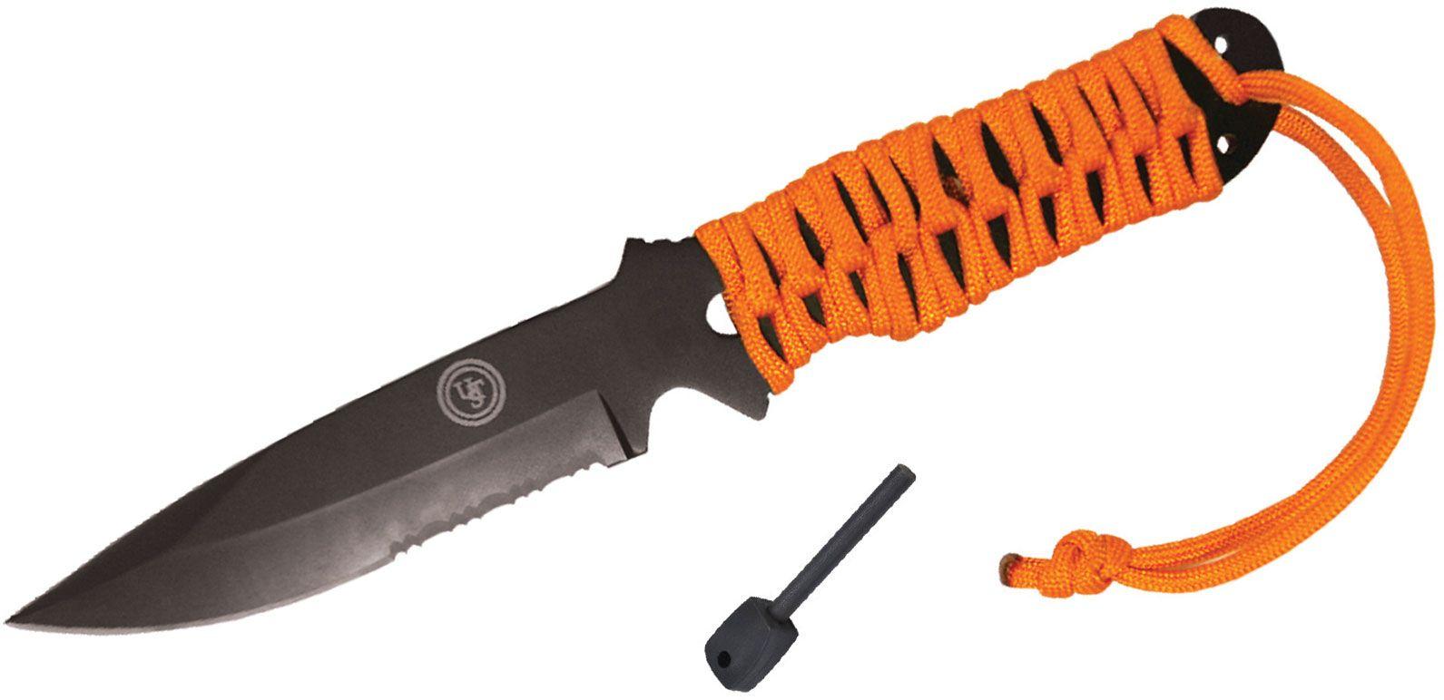Ultimate Survival ParaKnife FS 4.0 Fixed 4" Black Combo Blade-img-1
