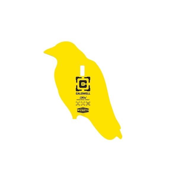 Caldwell 4001093 AR500 Crow Steel Hanging Target Yellow 3/8" Rifle Rated
