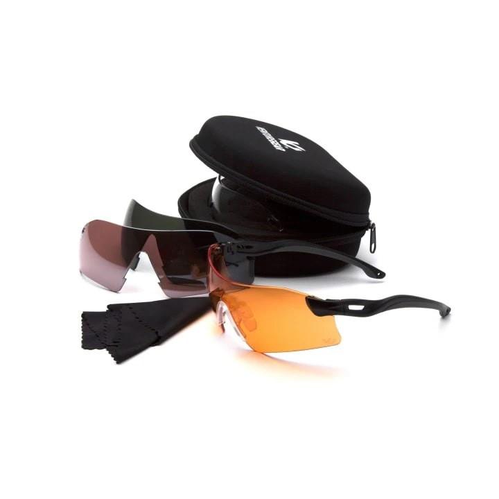 Pyramex Venture Gear Dropzone Shooting Glasses Eyewear Kit with Four-img-0