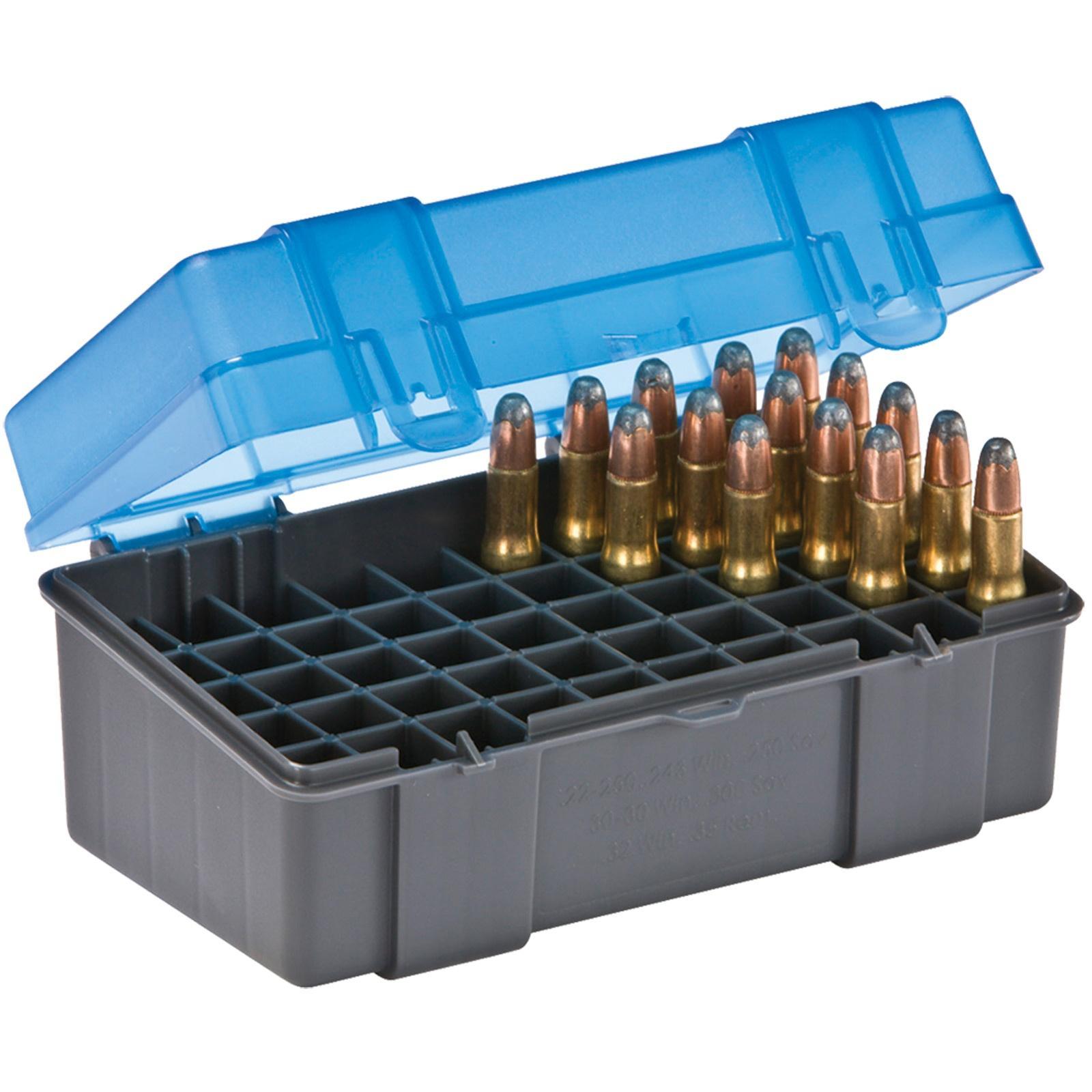 Plano Ammo Box 50 Rounds Small Rifle Polymer Flip Top-img-0