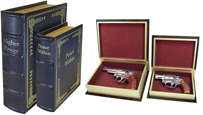 Black Diversion Book Safe Set by Personal Security - Conceal Valuables -img-0